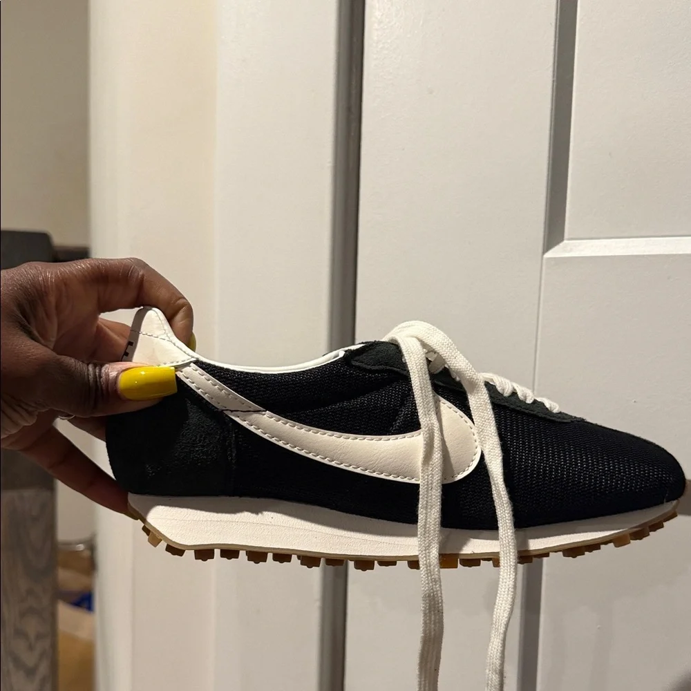 Women’s LD-1000 suede and leather-trimmed mesh sneakers - Picture 2 of 6